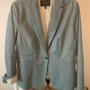 Teal Green Twill banana Republic suit blazer.